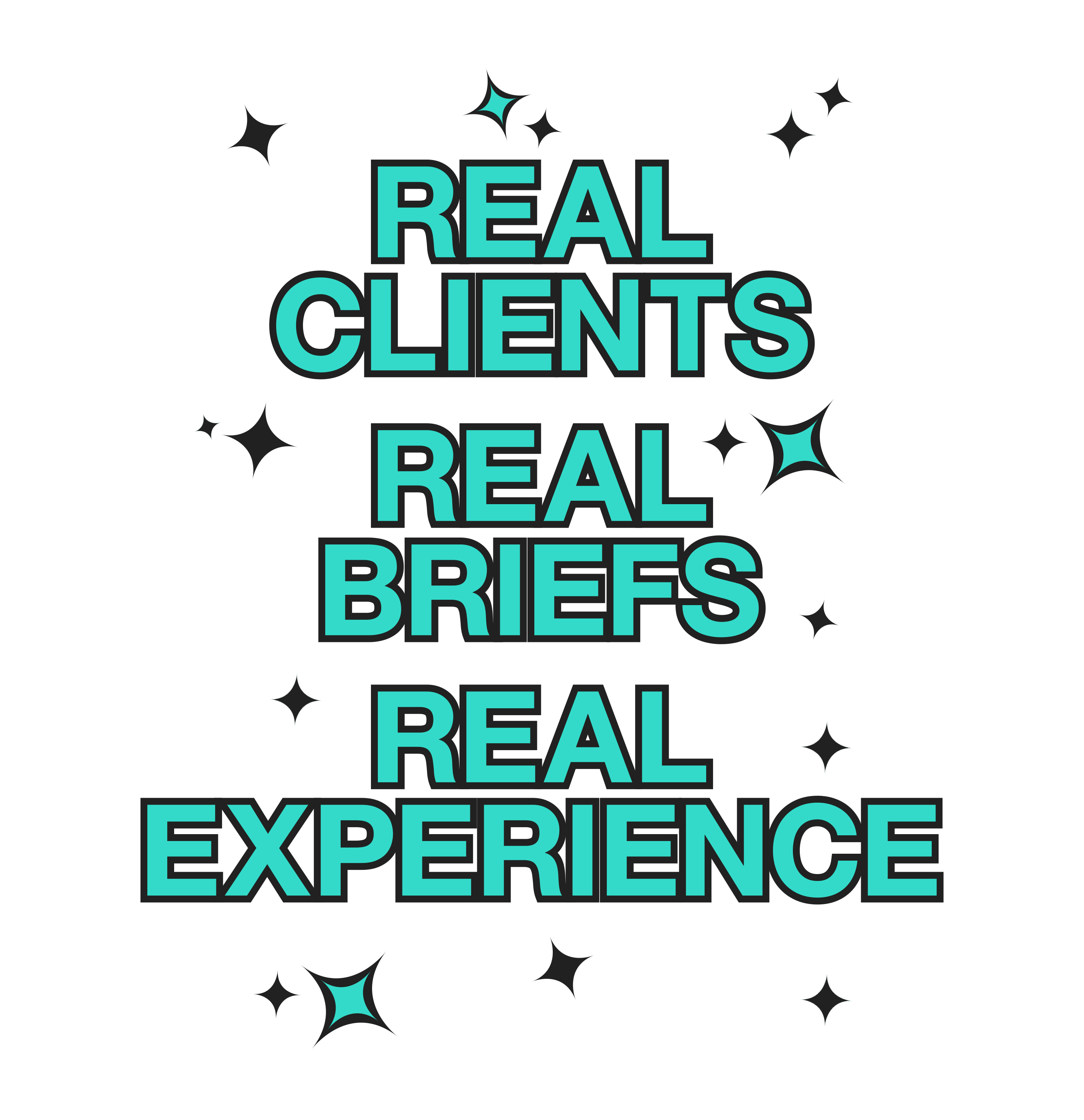 Real clients, real briefs, real experience